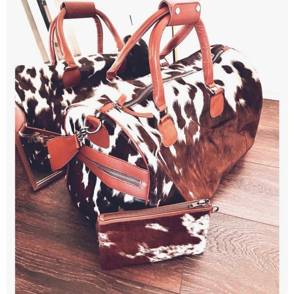 Genuine Cowhide Duffle Bag